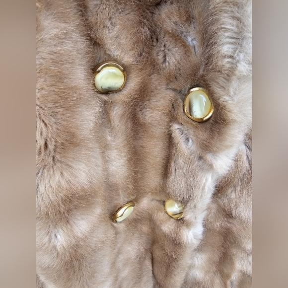 LAVISH TISSAVEL VEGAN FULL LENGTH FAUX FUR HIGH END QUALITY COAT SIZE: LARGE - Picture 5 of 11